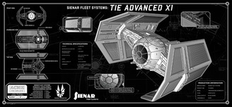 Star Wars Artwork Star Wars Artwork Vader's TIE plate (tech plate)